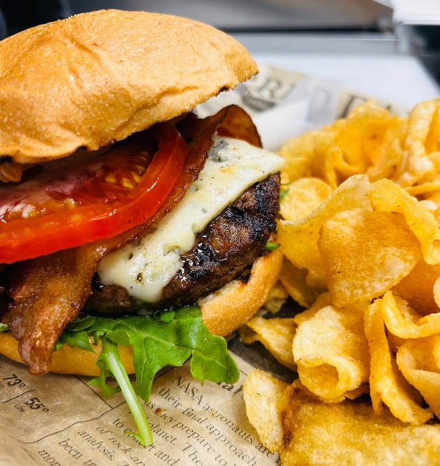 Black & Blue Burger.