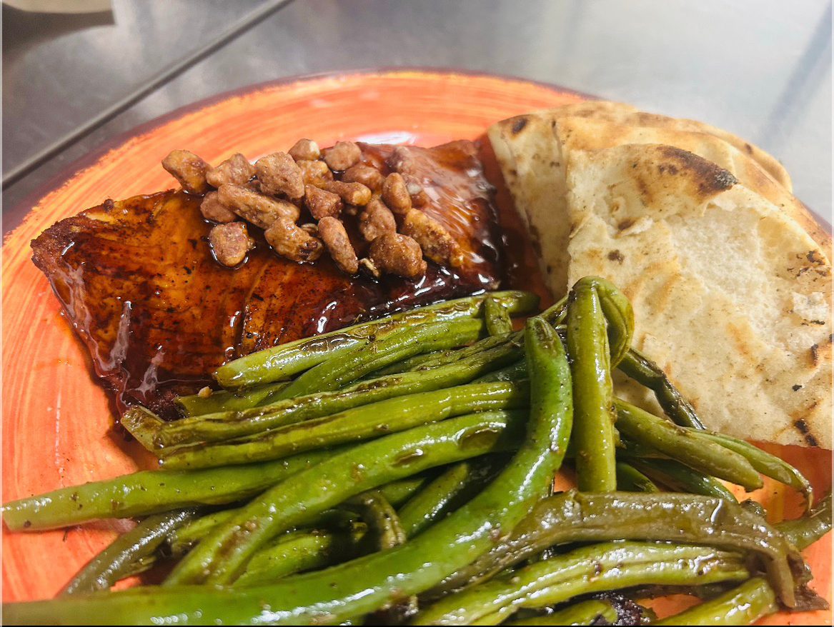 Maple Glazed Salmon.