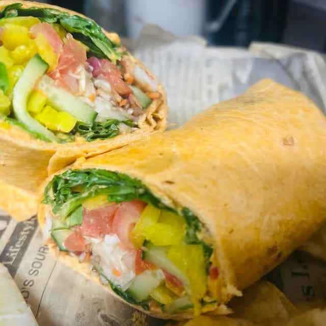Hummus Veggie Wrap.