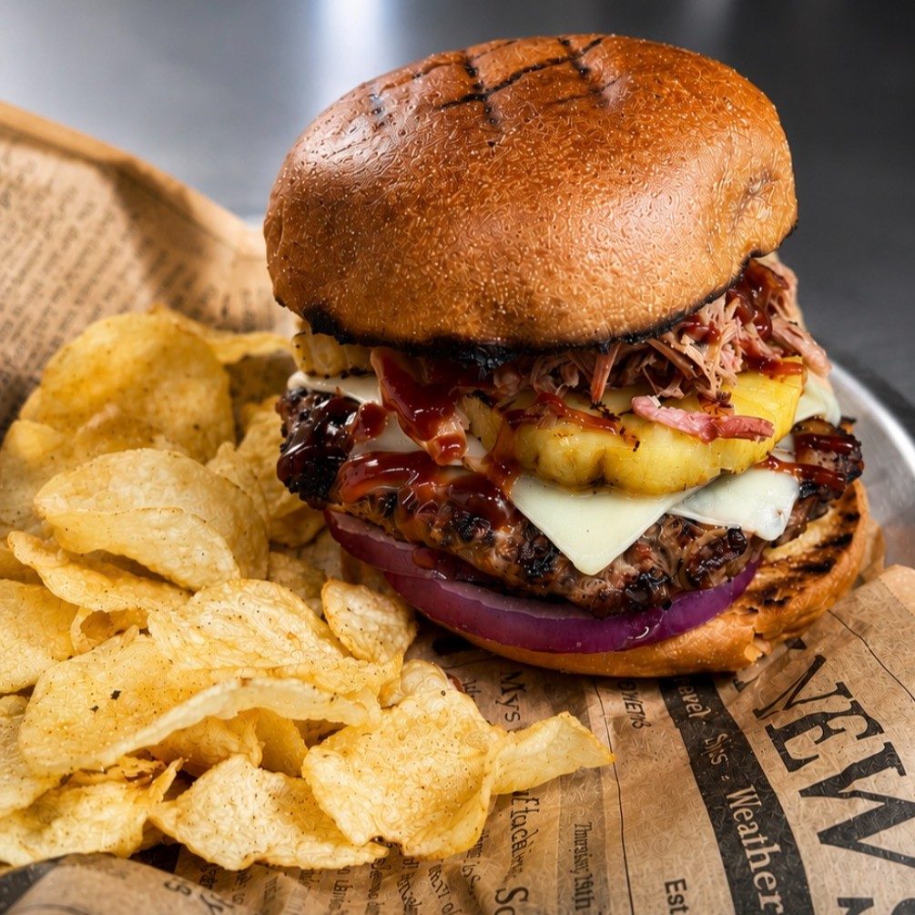 Pineapple BBQ Burger.