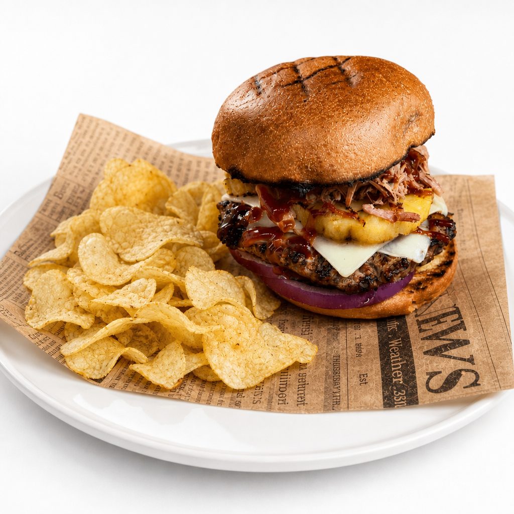 Pineapple BBQ Burger.