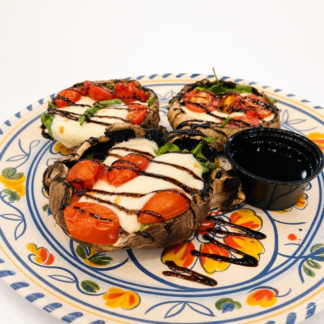 Caprese Mushroom Caps.