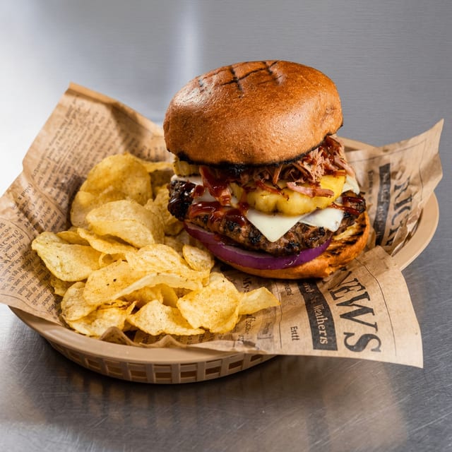 Pineapple BBQ Burger.