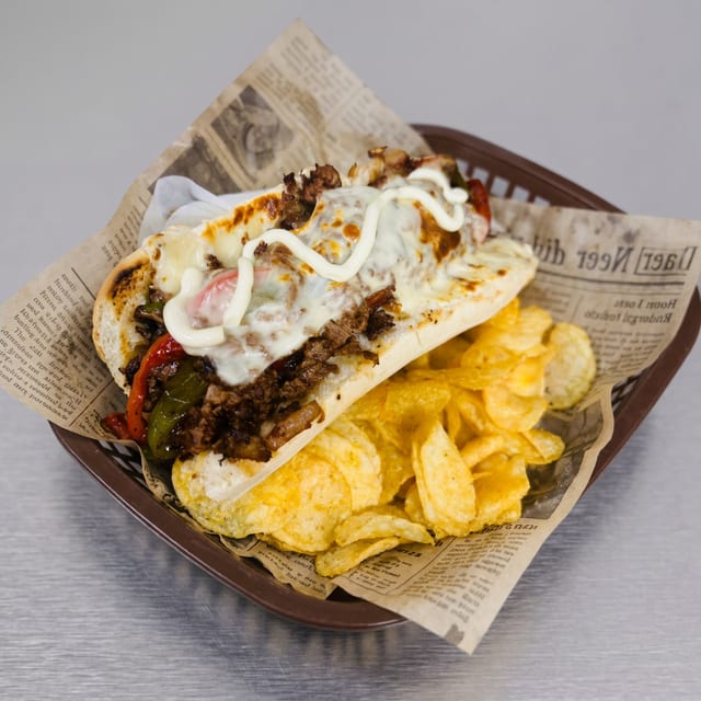 Philly Cheese Steak Sandwich.